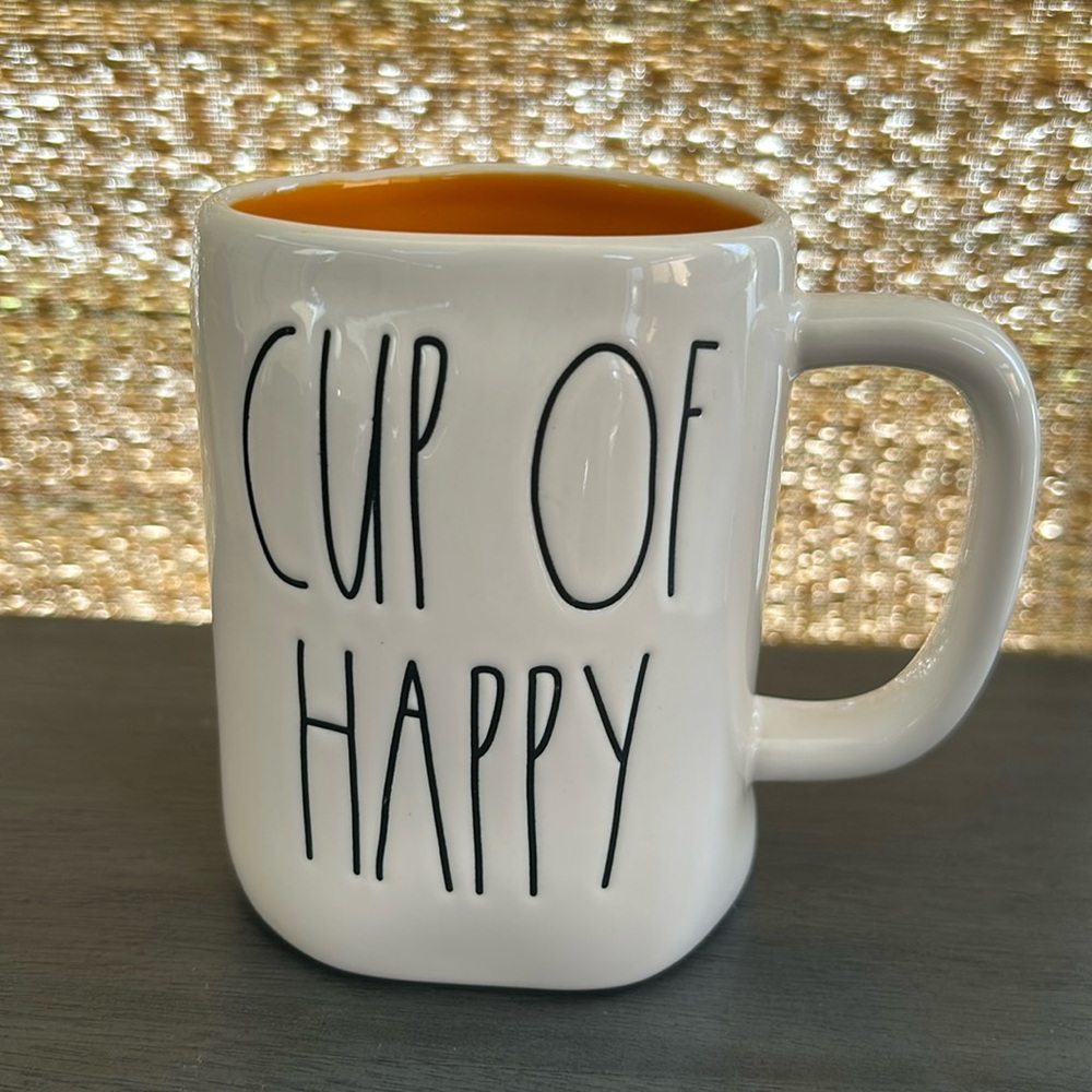 Rae Dunn CUP OF HAPPY mug NWOT